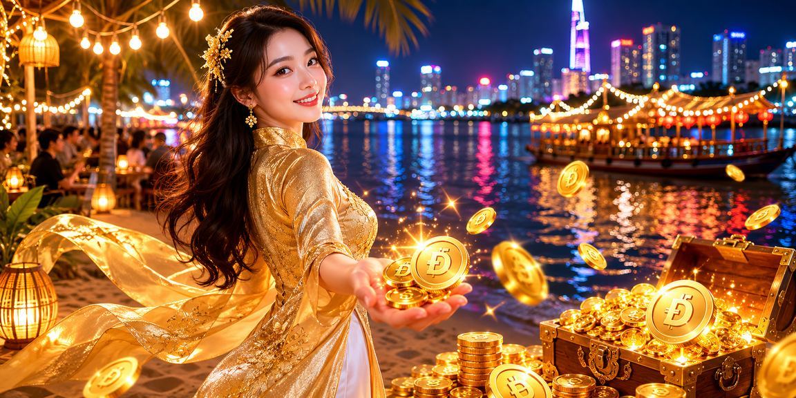 Phụ nữ Việt Nam mặc áo dài tham gia casino trực tuyến vùng Mekong